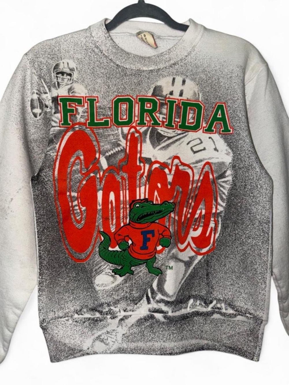 Vintage 90s University of Florida Gators AOP football sweatshirt size XS/Small
